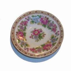 Farfurie Feng Shui din portelan, cu bujori