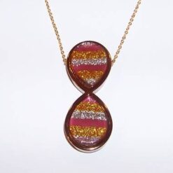 Pandantiv cu cifra 8 pe lant placat