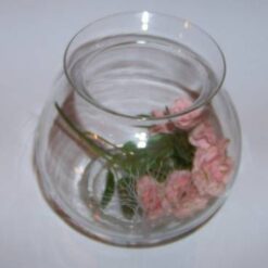 Bol din sticla cu floarea pasiunii