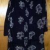 Rochie Feng Shui neagra cu imprimeu - Flori de bujori