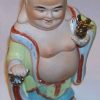 Buddha razand cu Pasarea Fericirii aurie - vintage