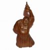 Buddha al sanatatii din lemn, cu Wu Lou din lemn
