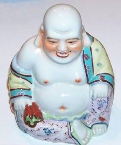 Poseta Feng Shui albastra cu ideograme de bun augur