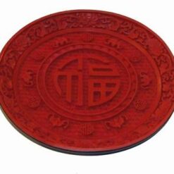 Farfurie decorativa cu ideograma banilor si lilieci