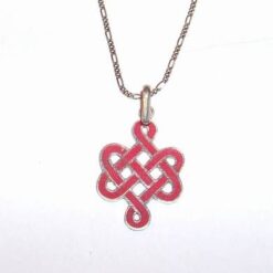 Pandantiv din argint pe lant din argint - Nodul Mistic