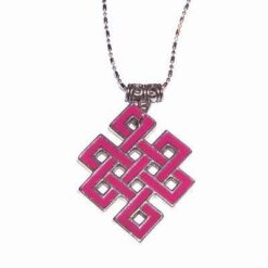 Pandantiv dinargint pe lant - Nodul Misitc tibetan