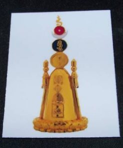 Magnet cu Pagoda triplata pentru 5 de galben