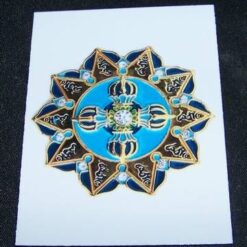 Card cu zece HUM si Dorje