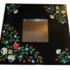 Oglinda Feng Shui cu flori de camp pictate manual