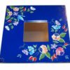 Oglinda Feng Shui cu flori de camp pictate - albastra