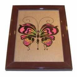 Tablou cu Fluturele Eliberarii pe fundal argintiu