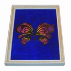 Tablou cu Fluturele Eliberarii pe fundal albastru