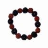Bratara cu Rudraksha si perlute de turmalina, pe elastic