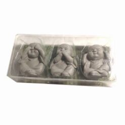 Set de 3 statuete cu Buddha