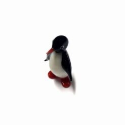 Ministatueta din sticla lucrata manual - Pinguin