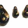 Familie de rate mandarine - vintage - negru - auriu