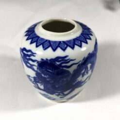 Bol Feng Shui, fara capac, din portelan - dragoni