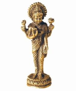 Ministatueta din alama - Lakshmi in picioare