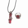 Set de bijuterii din metal cu Dragonul Dragostei
