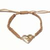Bratara impletita cu scoica marina - Inima