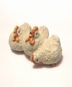 Familie de cocosi cu gaini, din ceramica