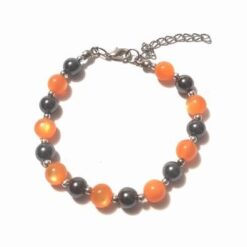 Bratara cu hematit si ochi de pisica - elementul Foc