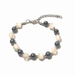 Bratara cu hematit si ochi de pisica - elementul Pamant