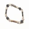 Bratara din hematit si simboluri de bun augur