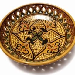 Farfurie decorativa din ceramica, pictat,