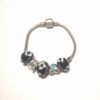 Bratara vintage tip Pandora cu bufnita si inima