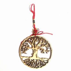 Tablou cu Copacul Vietii din lemn si nod mistic colorat