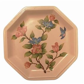 Farfurie in forma de Ba Gua cu flori de mar