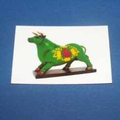 Bivolul verde cu simboluri de noroc - magnet