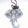 Elefantul indian din metal cu nod mistic maro