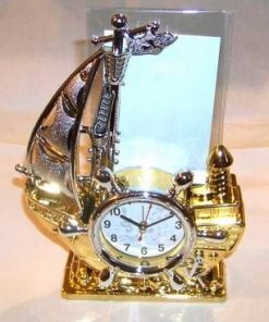 Corabia abundentei cu ceas si rama de tablou