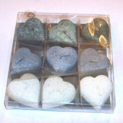 Set de 9 lumanari in forma de inima