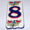 Placuta din ceramica cu cifra 8
