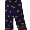 Pantaloni bleumarin cu elefanti