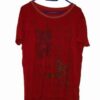 Tricou Feng Shui rosu cu ideograme