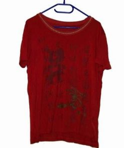 Tricou Feng Shui rosu cu ideograme