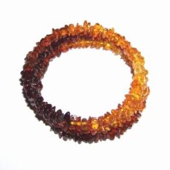 Bratara pe arc cu cristale de chihlimbar