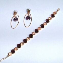 Set placat cu aur si cristale