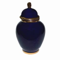 Vasul Bogatiei din cobalt / portelan cu capac