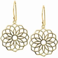 Cercei din alama cu Floarea Vietii