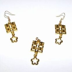 Set placat cu aur, cu Simbolul Dublei Fericiri