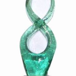 Cifra 8 din rasina colorata, pe suport