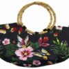 Geanta - model indian, cu paiete - neagra