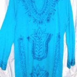 Rochita albastra cu broderie - marime M