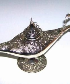 Lampa lui Aladdin placata cu argint