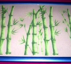 Tablou Feng Shui cu bambus - model deosebit !